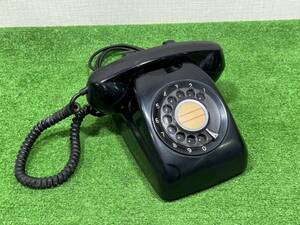 (M760)1970 year black telephone Showa Retro antique 