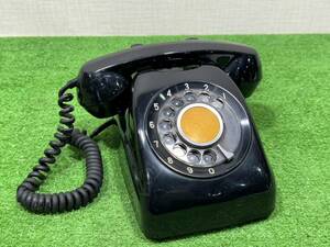 (M822) black telephone Showa Retro antique 