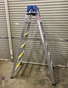 D049[ shipping un- possible / pickup only / Shizuoka ]Hasegawa RH2.0-18 height 1m70cm aluminium alloy made ladder combined use stepladder B-10 Hasegawa industry used 