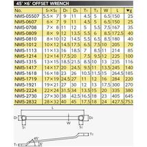 京都機械工具(KTC) ネプロス 45度×6度めがねレンチ NM5-0607_画像2