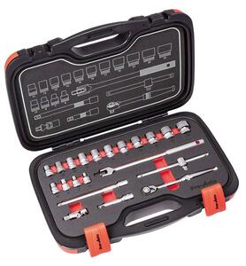 スエカゲツール 工具セット Pro-Auto 3/8ソケットレンチセット PA3021 21PCS