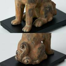 イスムTanaCOCORO[掌] WOOD 狛犬（木製：桧）＿木彫り 仏像 フィギュア 国宝 獅子_画像5