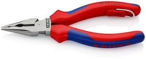 クニペックス KNIPEX 0822-145TBK ニードルノーズペンチ 落下防止 (BK)