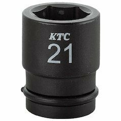 京都機械工具(KTC) インパクトレンチ ソケット 6角 BP408P 対辺寸法:8×差込角:12.7×全長:33.0mm