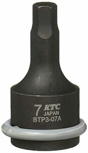 京都機械工具(KTC) 9.5sq. インパクトレンチ用ヘキサゴンレンチ BTP3-07AP