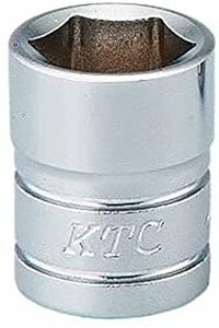 京都機械工具(KTC) ソケット 6角 B2-10-S 全長:18.5×差込角:6.3mm