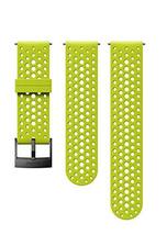 スント(SUUNTO) 交換用バンド ストラップ 24mm ATHLETIC1 SILICONE STRAP S+M SS050226000 LIME/BLACK 高通気性タイプ SUUNTO 9_画像1