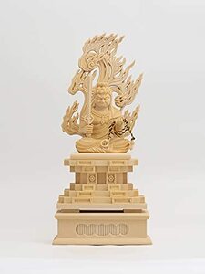 木彫仏像 不動明王 座像22.5cm（木製：桧木）＿酉年生まれ 十二支守護本尊 干支