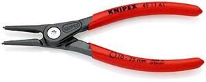 クニペックス KNIPEX 4911-A1 軸用精密スナップリングプライヤー 直(SB) 4911-A1