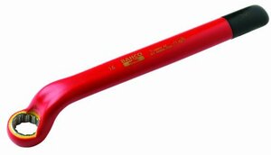 BAHCO(バーコ) Insulated Offset Ring Spanner 1000V絶縁仕様オフセット片口メガネ 12mm 2MV-12