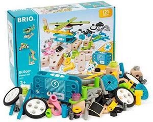 BRIO ( ブリオ ) ビルダー モーターセット [全121ピース] 対象年齢 3歳~ ( 組み立て おもちゃ 積み木 知育玩具 木製 )