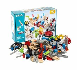 BRIO (ブリオ) ビルダー コンストラクションセット [全136ピース] 対象年齢 3歳~ (大工さん 工具遊び おもちゃ 知育玩具)