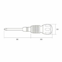 アネックス(ANEX) ドライバーセット 電工グリップ ヒートン回し付 8本組(+0/+1/+2/-2.5/-5.5/-6/針/ギムネ)_画像6