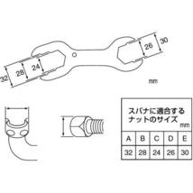 SANEI 水栓スパナセット 水栓補修用 工具 5サイズに対応 鋼製 ヤットコ、コマ付き PR335S_画像3