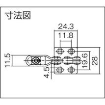 スーパーツール(SUPERTOOL) 下方押え型トグルクランプ (垂直ハンドル式) TD09F_画像2