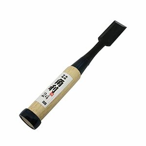 角利(KAKURI) 追入のみ 面取 白樫柄 全長215mm 刃先24mm 鑿 ノミ DIY 日曜大工 木工 道具 彫り ホゾ穴