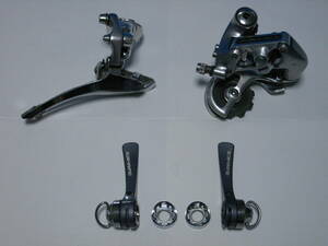 ★中古・良品★シマノ DURA-ACE デュラエース　7400シリーズ ２×８速対応３点セット★SL-7402、RD-7402、FD-7400★旧車オーナーさんへ♪