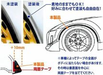 フェンダーモール オーバーフェンダー 2.5m ブラック 汎用ウレタンゴム製_画像3