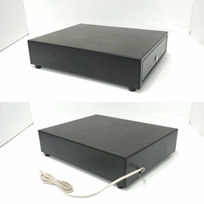 手動式キャッシュドロア CASH-DRAWER010 鍵2本付き 幅約34㎝ キャッシュドロワ レジスタ キャッシャー レジ 店舗用品 現状品【道楽札幌】の画像2