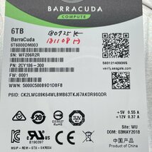 SEAGATE DTP PC HDD増設 6TB 3.5インチ BarraCuda SATA フォーマット済 使用時間2474時間 電源11回 箱あり【道楽札幌】_画像3