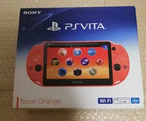 極美品　PlayStation Vita Wi-Fiモデル ネオンオレンジ PCH-2000ZA24