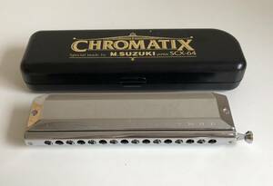 CHROMATIX M.SUZUKI SCX-64 スライド式 クロマチックハーモニカ スズキ