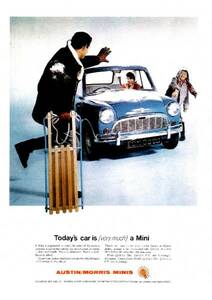 *1962 year. automobile advertisement Mini Cooper MINI3