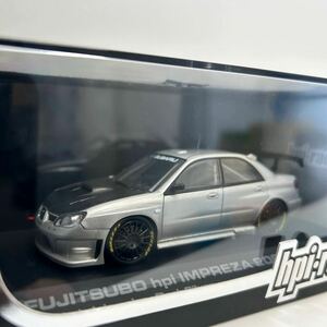 hpi racing 1/43 FUJITSUBO SUBARU IMPREZA 2006 Dark Silver スバル インプレッサ フジツボ GDB 鷹目 ミニカー モデルカー