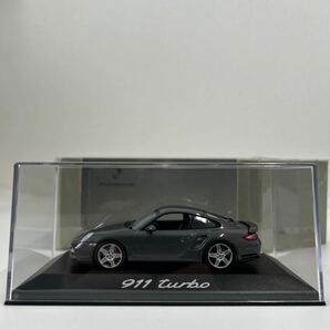 Porsche ディーラー特注 PMA 1/43 911 turbo MINICHAMPS ポルシェ 997 ターボ グレーメタリック ミニチャンプス ミニカー モデルカーの画像2