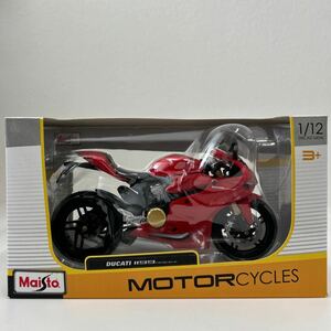 Maisto 1/12 DUCATI 1199 PANIGALE Red マイスト アオシマ 完成品バイクシリーズ ドゥカティ パニガーレ レッド ミニカー モデルカー