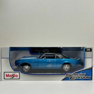 Maisto Special Edition 1/18 Chevrolet Camaro Z28 1968 マイスト シボレー カマロ ブルー ストライプ アメ車 ミニカー モデルカー