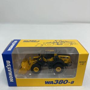 非売品 コマツ オリジナルミニチュア 1/87 ホイールローダー WA380-8 Wheel Loader KOMATSU 株主優待 小松製作所 ミニカーの画像2