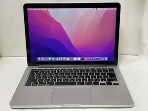 04041 ● Mac Book Pro A1502 early 2015 Retina 13inch ● Core i5 2.7GHz/SSD256GB/Monterey 動作品