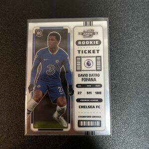 2022-23 Panini Chronicles Soccer Premier league- David Datro Fofana - Contenders optic rookie ticket - Chelsea チェルシー　RC