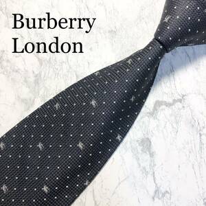 Burberry London バーバリーロンドン　ネクタイ　ホースロゴ　ネイビー