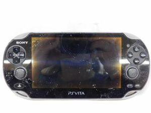 K512★SONY PSVITA PCH-1100 クリスタル・ブラック PlayStation vita プレステビータ ソニー ジャンク品★送料590円〜