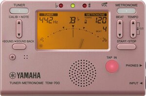 YAMAHA ヤマハ　チューナー　メトロノーム　1台2役　TDM-700P　ピンク