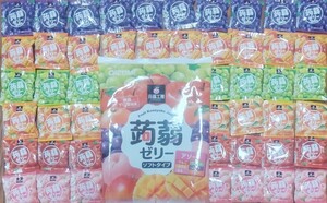  including carriage! the cheapest!60 piece! konnyaku jelly apple * mandarin orange *..* muscat * grape * mango 6 kind!( best-before date 2024/11 month ) diet!