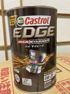 送料込み カストロール EDGE ハイマイレージ 0W-20 1L缶 6本セット