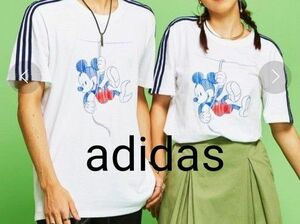 adidas　Disney　Tシャツ　ミッキーマウス　アディダス　ディズニー クルーネック 半袖