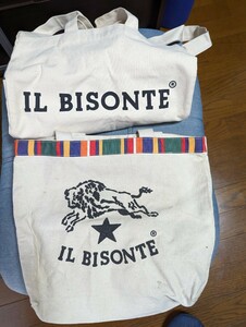 イルビゾンテ　トートバッグ 2種類セット　布製 　IL BISONTE　中古