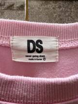 DS ピンク 半袖Tシャツ 半袖 Tシャツ カットソー トップス 刺繍 ウシ 牛乳パック_画像3