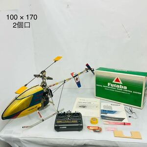 4SC088 HIROBO ヒロボー mini-star 025 ミニスター ヘリコプター ラジコン FUTABA コントローラー FP-7MHG 取説 箱付き おもちゃ 現状品 