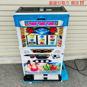 4SC105 【稼動品】UNIVERSAL BROS ユニバーサルブロス 沖ドキ！トロピカル2 スロット パチスロ実機 コイン不要機 通電OK 中古 現状品