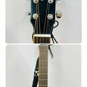 4SC002 【美品】YAMAHA ヤマハ アコースティックギター FS720S 黒 フォークギター トップ単板 取説 ケース付き 楽器 弦楽器 中古 現状品 の画像4