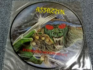 【Thrash Metal】ASSASSIN - Interstellar Experience（'88）激レア！オリジナルSteam Hammer盤 ピクチャー・ディスク Kreator Sodom