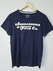 美品 Abercrombie&Fitch アバクロンビー&フィッチ 半袖 ダメージ Tシャツ S