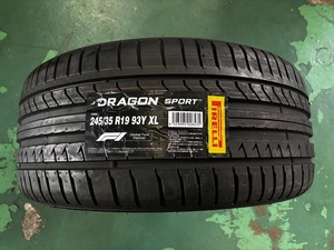 【新古品】サマータイヤ　245/35R19 93Y XL　ピレリ　ドラゴンスポーツ　1本のみ　未使用2020年製　BMW・ベンツ等に　