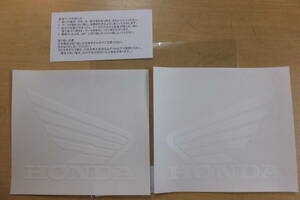 ! all-purpose Honda sticker / white / new wing /CBGBXLCDFTRCBXCLSL etc.! new goods / transcription sticker 