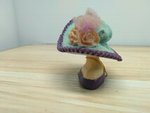 帽子を被った女の人　フィギュア　インテリア　飾り物　置物　婦人　オブジェ　Q_画像4